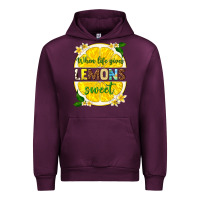 Mauve Wine when life gives lemons sweet Urban Hoodie - texasbilliewilder