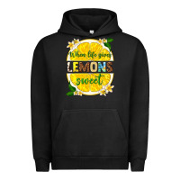Pigment Black when life gives lemons sweet Urban Hoodie - texasbilliewilder