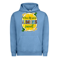 Pigment Pebble Blue when life gives lemons sweet Urban Hoodie - texasbilliewilder