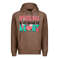 Chestnut nursing is a work of heart Premium Hoodie - texasbilliewilder