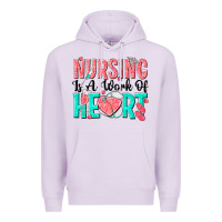 Lilac nursing is a work of heart Premium Hoodie - texasbilliewilder
