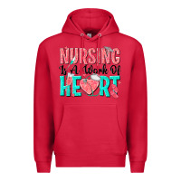 Cardinal nursing is a work of heart Premium Hoodie - texasbilliewilder