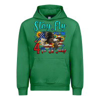 Emerald stay fly for the 4 th of july Urban Hoodie - Zillion Design Studio