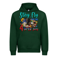 Forest Green stay fly for the 4 th of july Urban Hoodie - Zillion Design Studio
