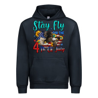 Navy stay fly for the 4 th of july Urban Hoodie - Zillion Design Studio
