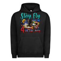 Pigment Black stay fly for the 4 th of july Urban Hoodie - Zillion Design Studio