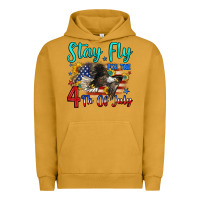 Pigment Peanut Butter stay fly for the 4 th of july Urban Hoodie - Zillion Design Studio