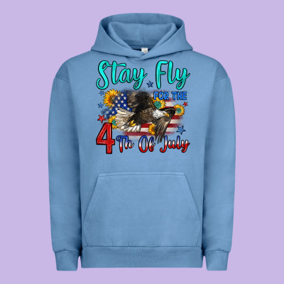 Stay Fly For The 4 Th Of July Urban Hoodie Designed By Zillion Design Studio