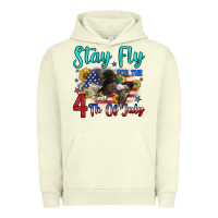 Pigment Pistachio stay fly for the 4 th of july Urban Hoodie - Zillion Design Studio