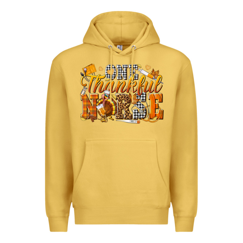 One Thankful Nurse Premium Hoodie by texasbilliewilder | Teevron