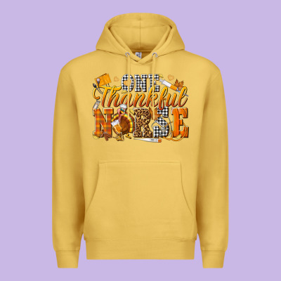 One Thankful Nurse Premium Hoodie Designed By Texasbilliewilder