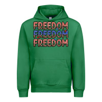 Emerald freedom freedom freedom Urban Hoodie - Zillion Design Studio