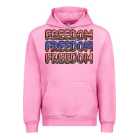 Fuchsia Pink freedom freedom freedom Urban Hoodie - Zillion Design Studio