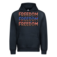 Navy freedom freedom freedom Urban Hoodie - Zillion Design Studio
