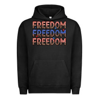 Pigment Black freedom freedom freedom Urban Hoodie - Zillion Design Studio