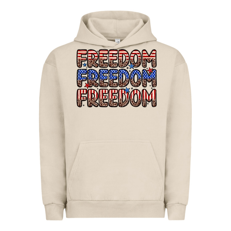 Freedom Freedom Freedom Urban Hoodie by Zillion Design Studio | Teevron