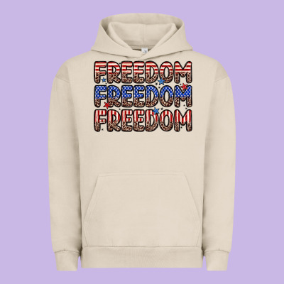 Freedom Freedom Freedom Urban Hoodie Designed By Zillion Design Studio