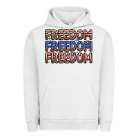 Pigment Lunar Rock freedom freedom freedom Urban Hoodie - Zillion Design Studio