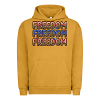 Pigment Peanut Butter freedom freedom freedom Urban Hoodie - Zillion Design Studio