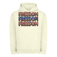 Pigment Pistachio freedom freedom freedom Urban Hoodie - Zillion Design Studio