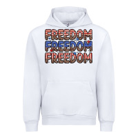 White freedom freedom freedom Urban Hoodie - Zillion Design Studio