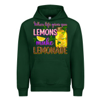 Forest Green when life gives you lemons make lemonade Urban Hoodie - texasbilliewilder