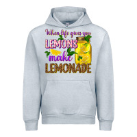 Heather Grey when life gives you lemons make lemonade Urban Hoodie - texasbilliewilder