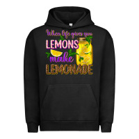 Pigment Black when life gives you lemons make lemonade Urban Hoodie - texasbilliewilder