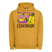 Pigment Peanut Butter when life gives you lemons make lemonade Urban Hoodie - texasbilliewilder