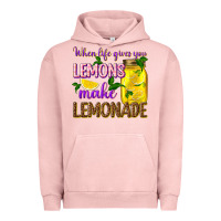 Pigment Salmon when life gives you lemons make lemonade Urban Hoodie - texasbilliewilder