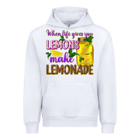 White when life gives you lemons make lemonade Urban Hoodie - texasbilliewilder