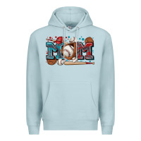 Blue Mist mom baseball Premium Hoodie - Zillion Design Studio