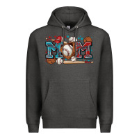 Charcoal Heather mom baseball Premium Hoodie - Zillion Design Studio