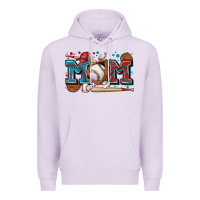 Lilac mom baseball Premium Hoodie - Zillion Design Studio