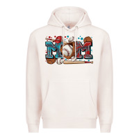 Pale Pink mom baseball Premium Hoodie - Zillion Design Studio