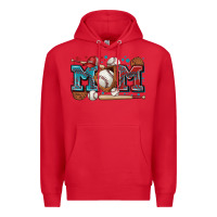 Red mom baseball Premium Hoodie - Zillion Design Studio