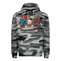 Slate Camo mom baseball Premium Hoodie - Zillion Design Studio