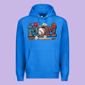 Mom Baseball Premium Hoodie Designed By Zillion Design Studio