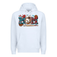 White mom baseball Premium Hoodie - Zillion Design Studio