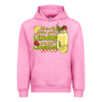 Fuchsia Pink when life gives you lemons make lemonade Urban Hoodie - texasbilliewilder