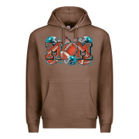 Chestnut mom american football Premium Hoodie - Zillion Design Studio