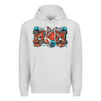 Dove Grey mom american football Premium Hoodie - Zillion Design Studio