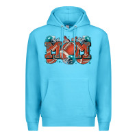 Ocean Blue mom american football Premium Hoodie - Zillion Design Studio