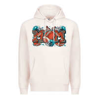 Pale Pink mom american football Premium Hoodie - Zillion Design Studio
