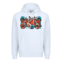 White mom american football Premium Hoodie - Zillion Design Studio