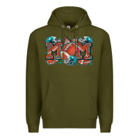Army Green mom american football Premium Hoodie - Zillion Design Studio