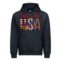 Navy barn in the usa Urban Hoodie - Zillion Design Studio