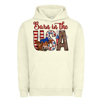 Pigment Pistachio barn in the usa Urban Hoodie - Zillion Design Studio