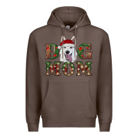 Coffee christmas  white shepherd dog mom Premium Hoodie - RanaPortraitStore