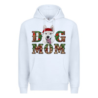 White christmas  white shepherd dog mom Premium Hoodie - RanaPortraitStore